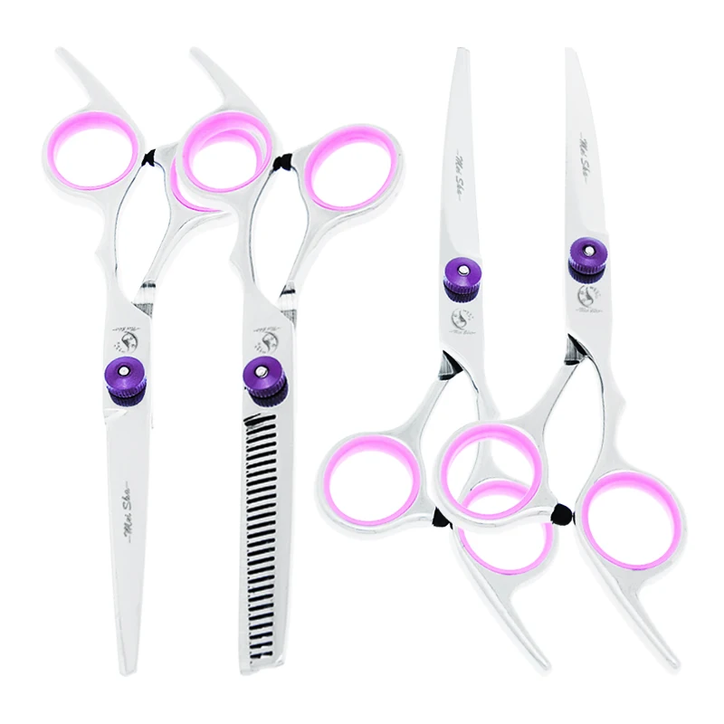 

6 inch Meisha Professional Pet Grooming Scissors Set Straight Curved Shears Dog Cat Cutting Thinning Clipper for Groomer B0003A