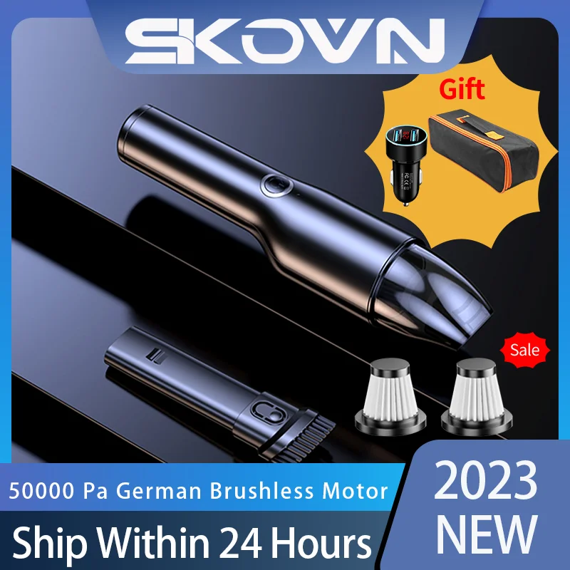 

2023 New 50000Pa Wireless Car Vacuum Cleaner Handheld Mini Portable Robot Vacuum Cleaner For Car Home Desktop Keyboard Cleaning