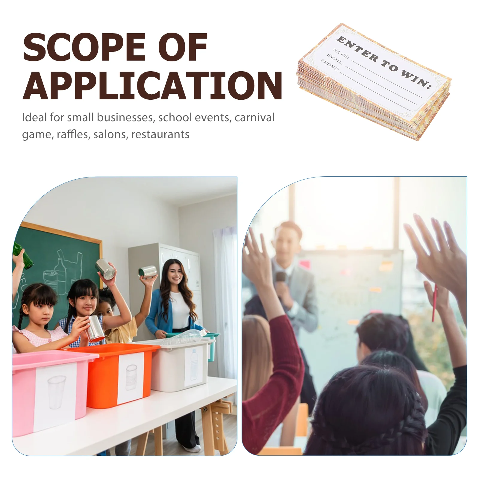 50 шт. лотерейные карты билеты стенд постачальника демонстрационные предметы