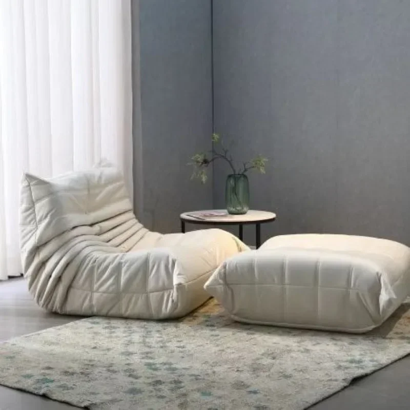 Ленивый диван откидное кресло для отдыха на балконе красная сетка спальни татами