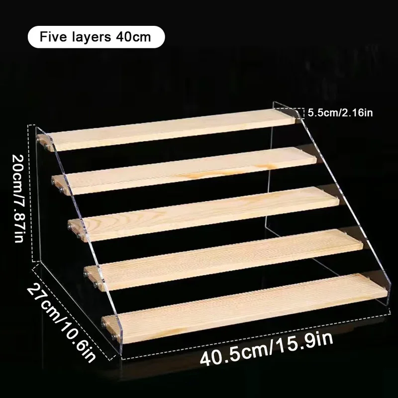 

Деревянная акриловая многоярусная подставка для декора