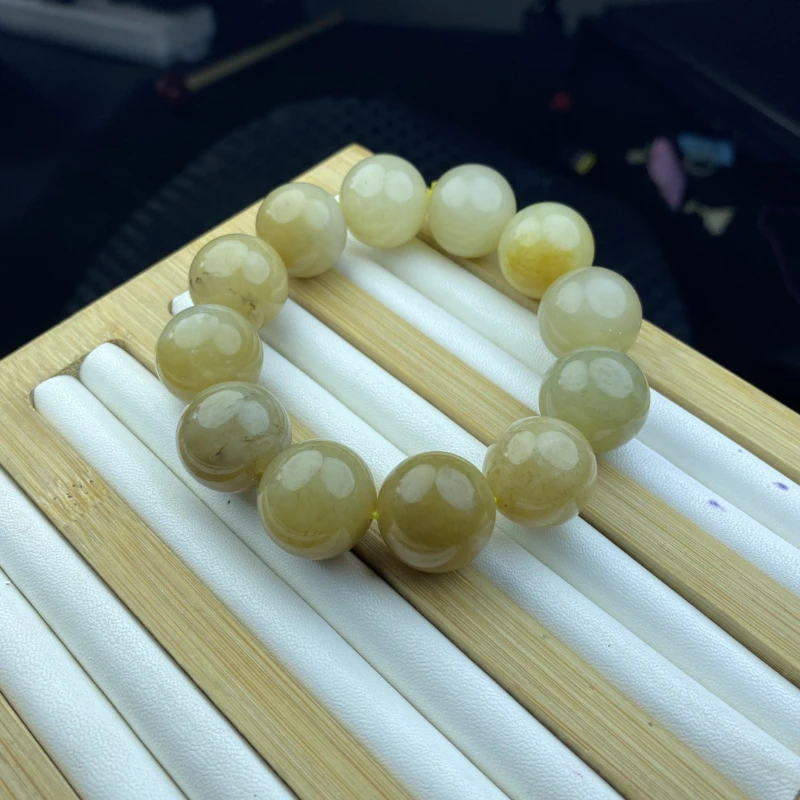 Hetian Jade Qiemo сахарный браслет для мужчин и женщин простой из натурального нефрита с