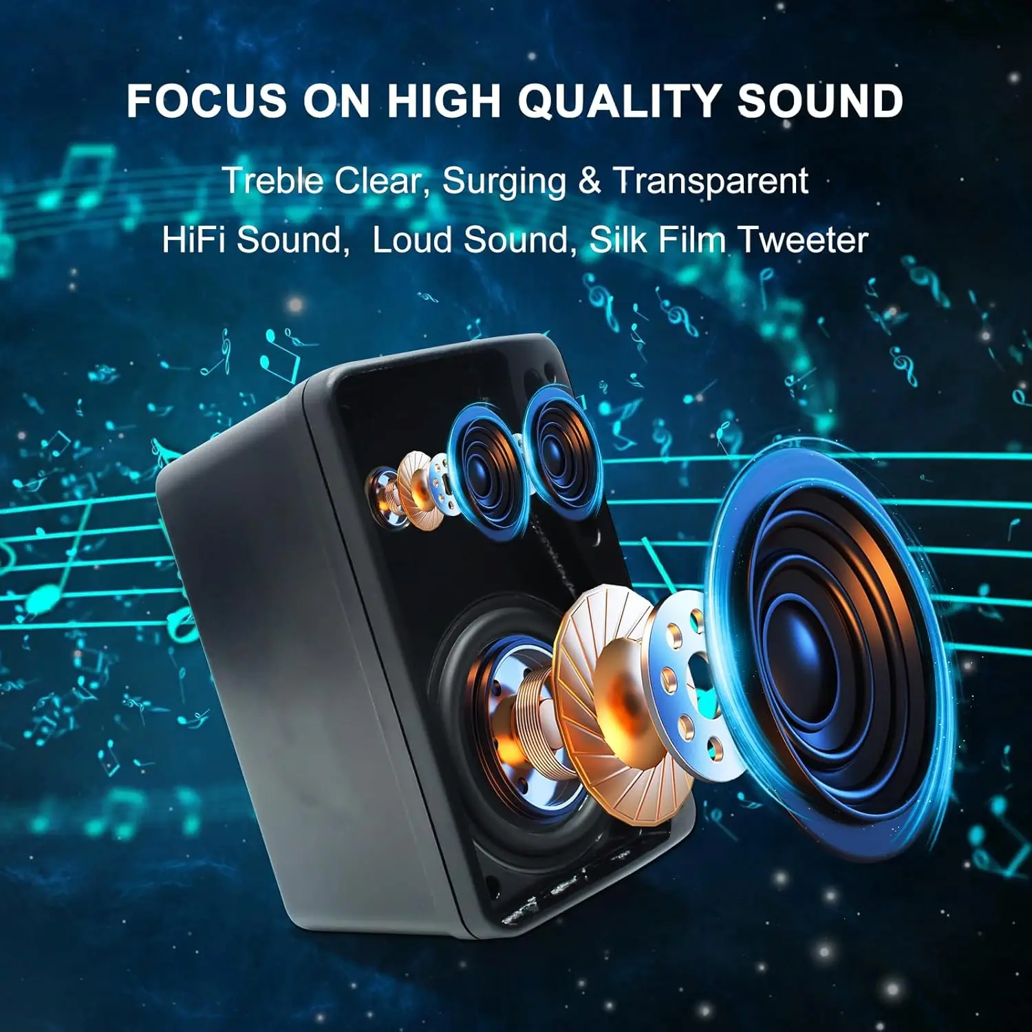 Наружные пассивные колонные динамики Herdio 3 5 дюйма с премиальным качеством звука