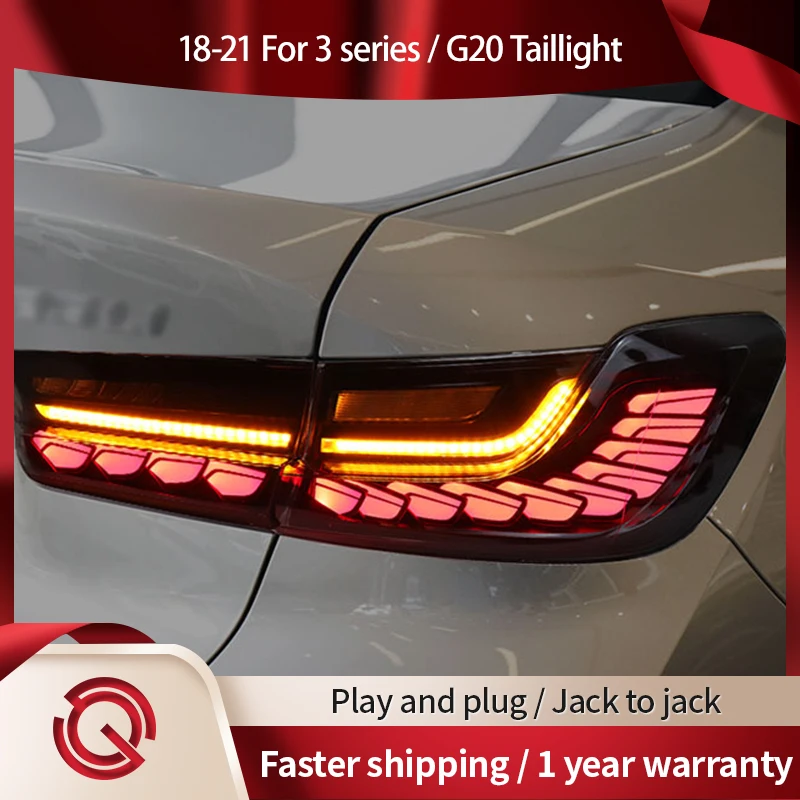 

Car Accessories Taillights For BMW 3 Series Tail Lamp G20 M3 G80 2018-2021 Dynaimc Turn Signal Through
