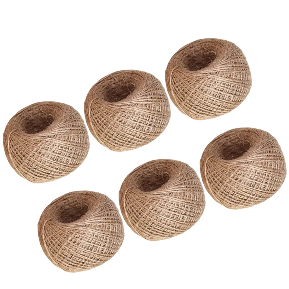

6 Pcs Artificial Jute Twine Craft Rope The Gift String Listones Para Manualidades