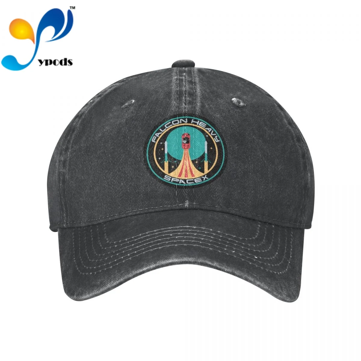 

Falcon Heavy Spacex Denim Baseball cap Snapback Hats Autumn Summer Hat for Men Women Caps Casquette hats