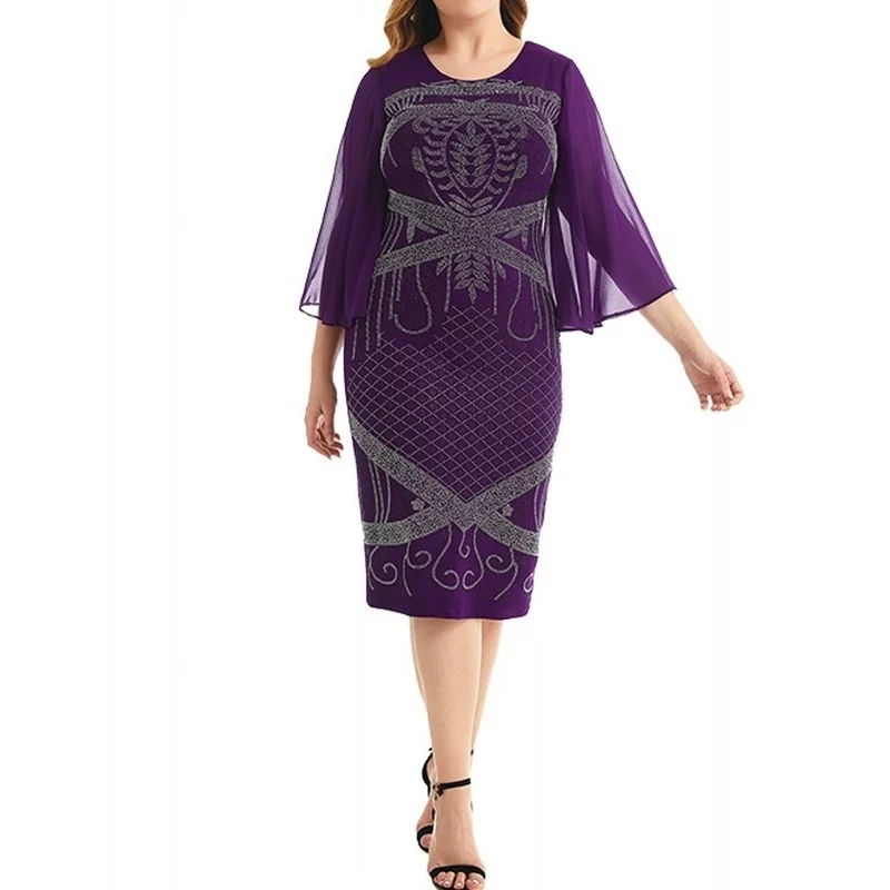 

L-4XL African Dresses For Women Spring Autumn Africa Clothes Office Lady Dress Black Dashiki Ladies Ankara Africa Female Dress