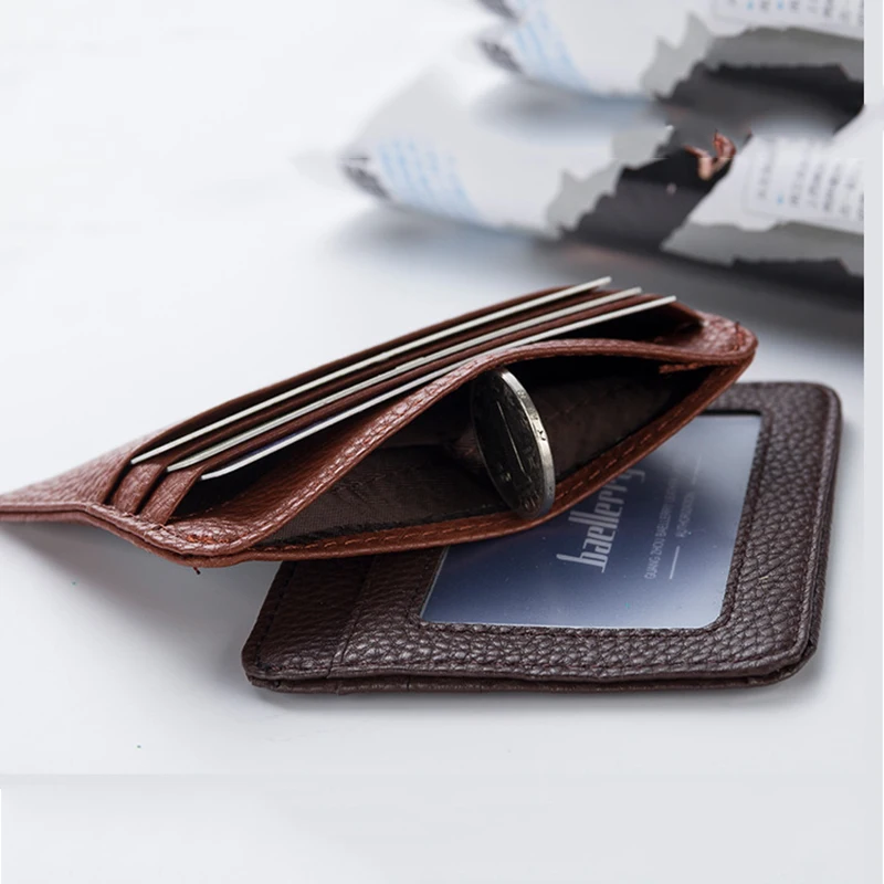 New Card Bag Men's Creative Slots Position Women's Multi Color Purse Short Thin Large Capacity Bank ID Credit Use Cards Holders