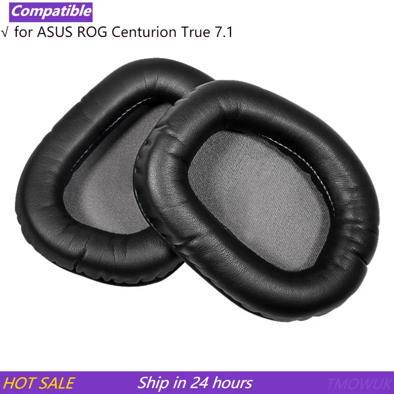 

Replacement Leather Memory Foam Earmuffs Earpads Ear pads cushion for ASUS ROG Centurion True 7.1 headphones