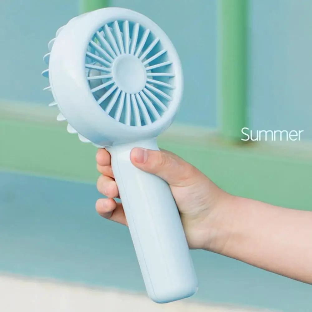 

1 Set Handheld Fan Rechargeable Mute Relaxing Strong Wind Aromatherapy Available Mini Fan Summer Necessity