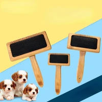 Dog Grooming Combs Wooden Needle Shower Dog Grooming Brush Puppy Pets Combs for Cat Long Hair Pet Beauty Tools Cleaning Supplies