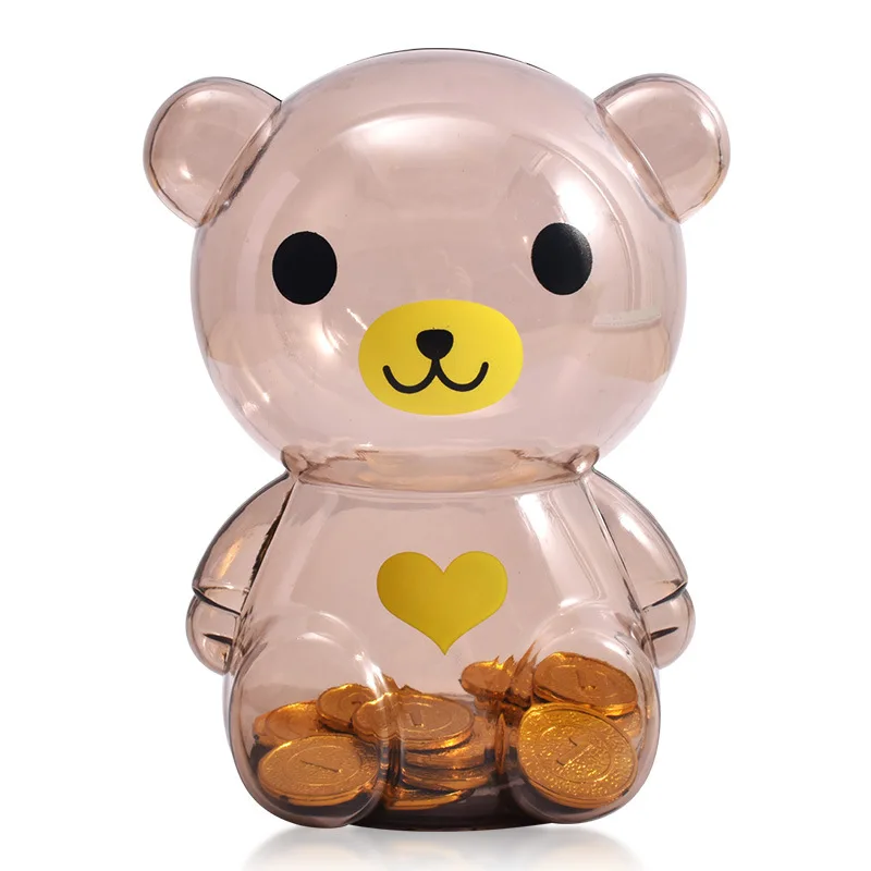 сейф для денег копилка Копилка Kawaii Bear экономии коробка монет банка украшение