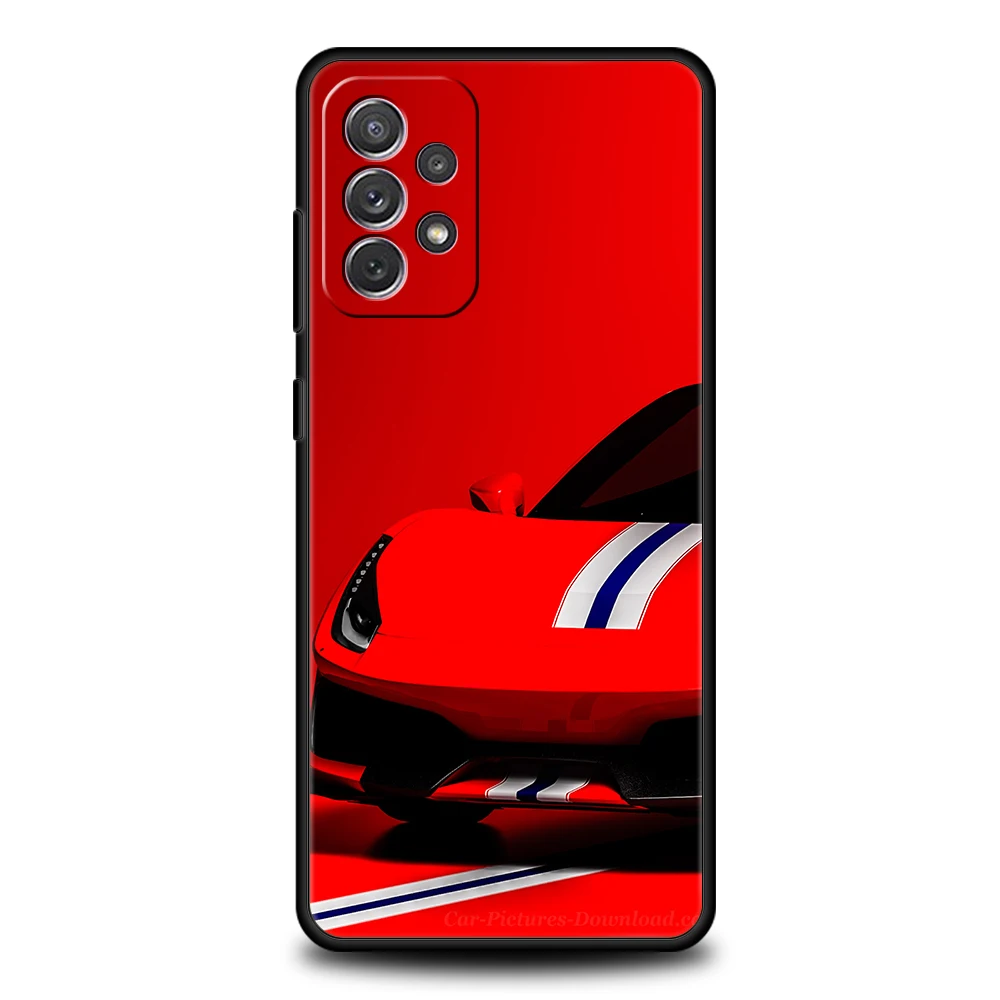 Sports Cars Silicone Case For Samsung Galaxy A32 A52 A13 A22 A72 A51 A71 A41 A11 A31 A21S 5G Luxury Phone Cover Shell Fundas Bag