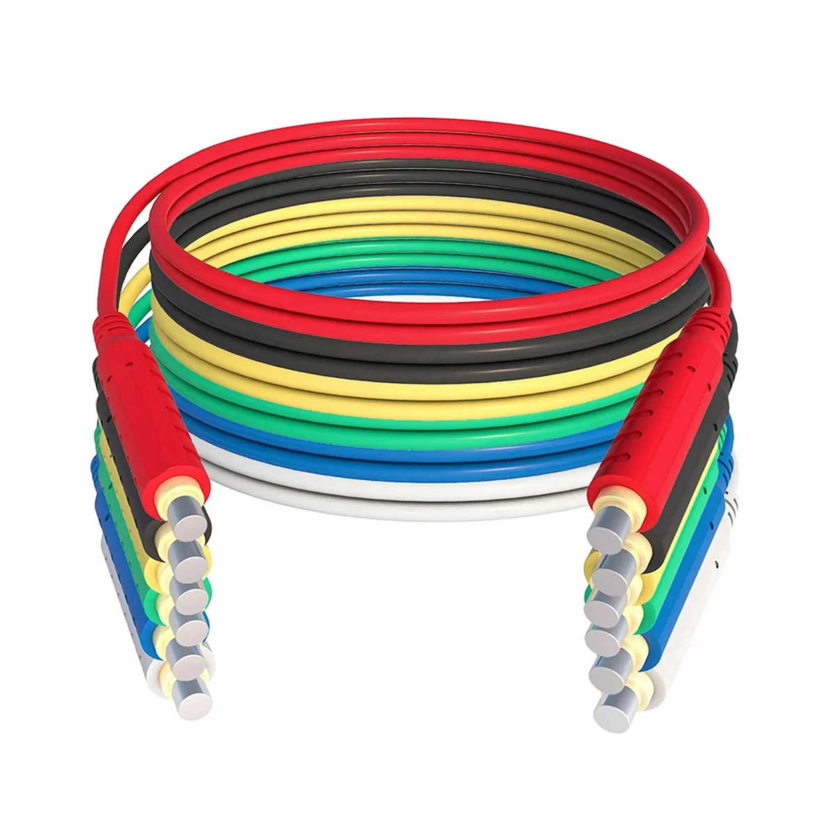 

6PCS Magnetic Test Leads Silicone Soft Flexible Jumper Test Wires 30VAC 5A 3.3Ft T10005 Sensors Switches