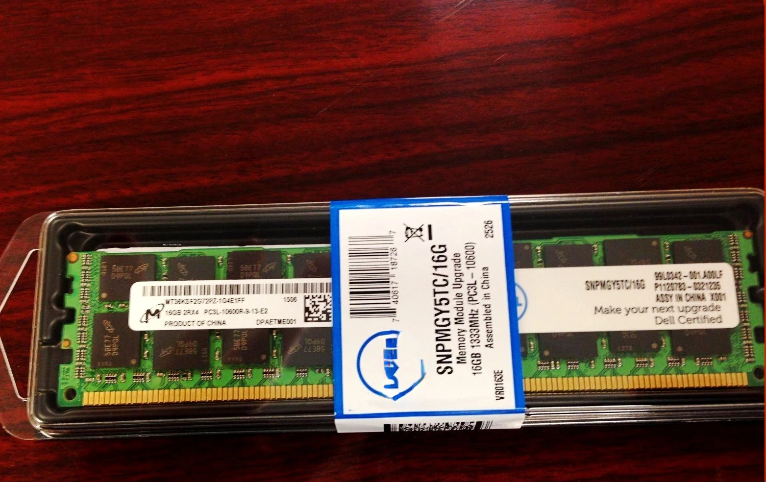 

RAM for DELL SNPMGY5TC/16G 1333 REG memory R620 R710 R715 R720 T610 R920