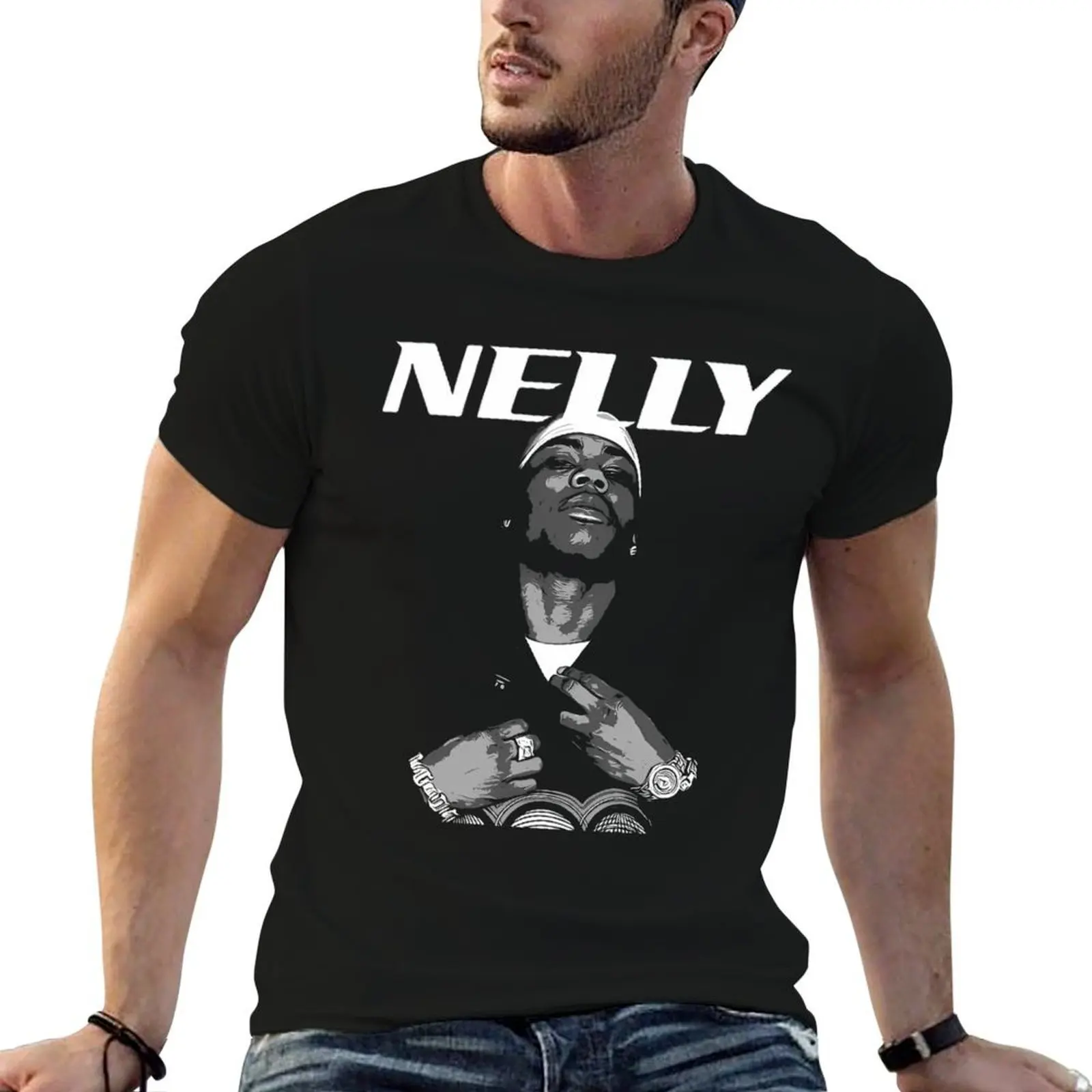 Фото Футболка Nelly с винтажным принтом и круглым вырезом №1