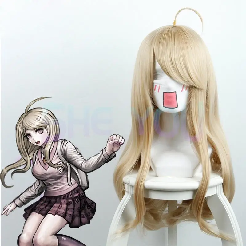 Парик для косплея Dangan Ronpa Danganronpa V3 Kaede Akamatsu, термостойкие синтетические волосы