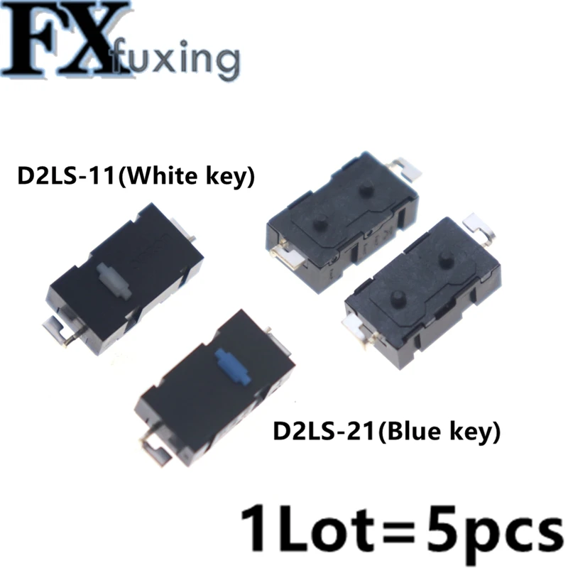 

5PCS DSLS-21 DSLS-11 Original Micro Switch Mouse Button Blue White Dot Side Button For Anywhere Logitech M905 G502 G900 ZIP 19QB