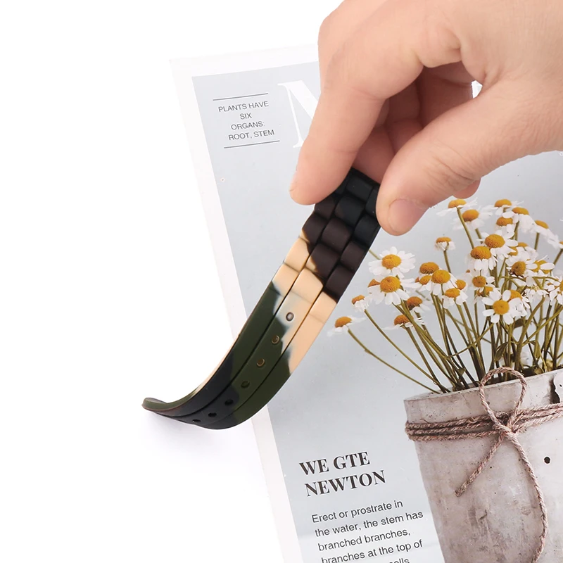 12mm14mm16mm18mm20mm22mm24mm men's silicone strap watch accessories sports waterproof rubber watch strap buckle watchband