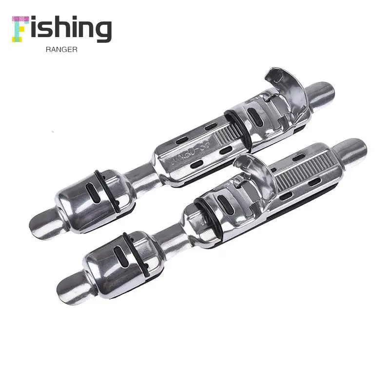 

2pcs stainless steel fishing rods wheel seat pole deck rods clip reel fitted