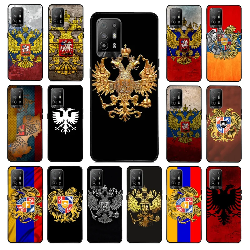 

Armenia Albania Russia flag Phone Case for OPPO A54 A74 A94 A53 A53S A9 A5 A15 A91 A95 A73 A31 A52 A93 A92