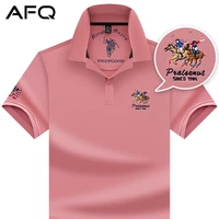 summer 2022 high end famous brand paul polo shirt mens short sleeved t shirt cotton plus size half sleeve lead clothes