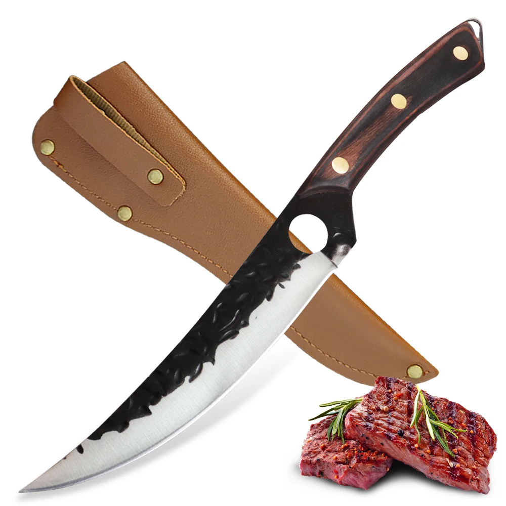 

Stainless Steel Japanese Fishing Knife Sushi Salmon Boning Knife Forged Chef Kitchen Fruit Meat Cleaver Cutting Tool