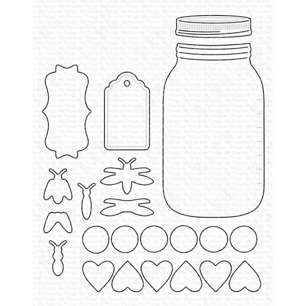

Mason Jar Die-namics New Metal Cutting Dies Cut Diy Scrapbook Paper Craft Handmade Album Card Template Decoration Embossing Mold