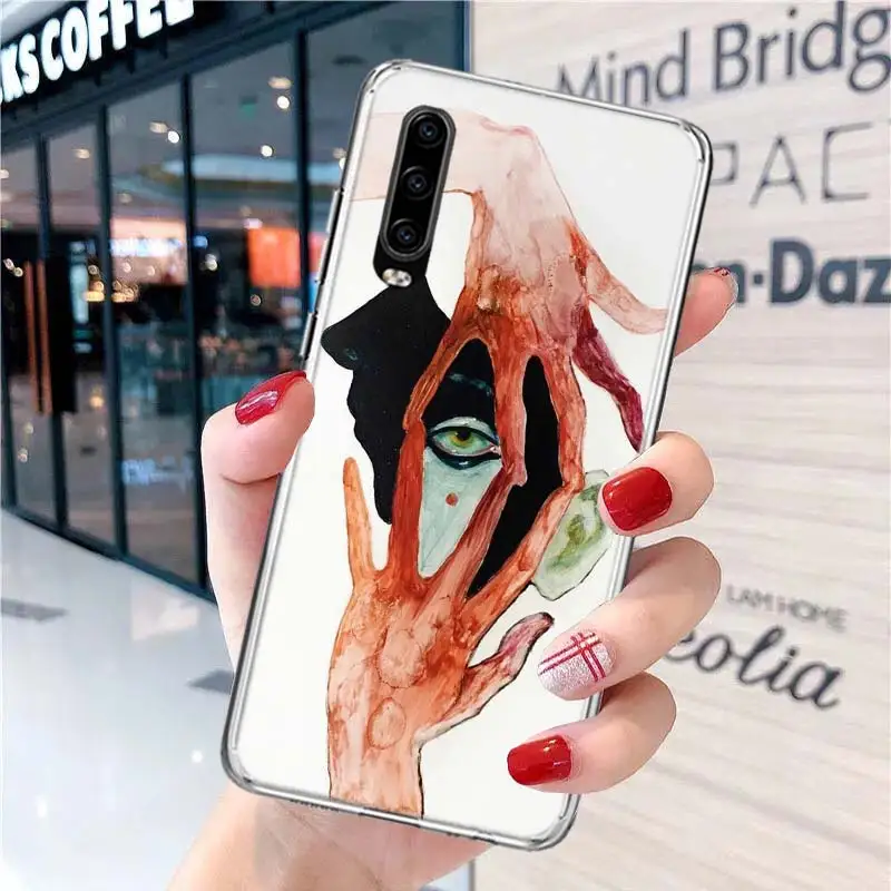 Японский ужас манга Стильный чехол для телефона Huawei P30 P20 P40 P50 P10 Mate 40 30 10 20 Lite Pro
