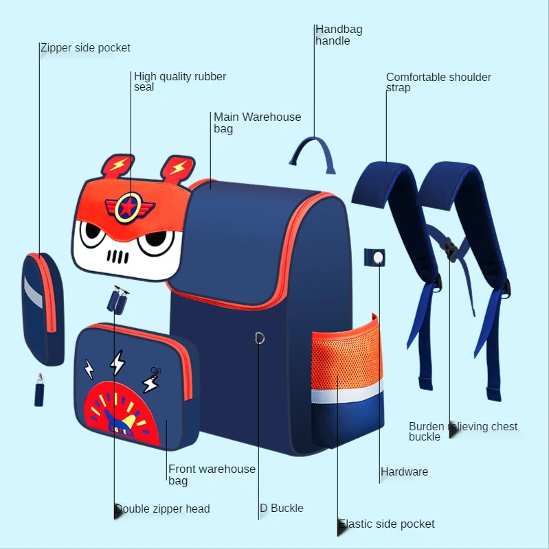 School Bags Kids Backpack School Bags for Kids Cute Backpack Boys Backpack Children Bag Cute Cartoon Backpack for Boys and Girls