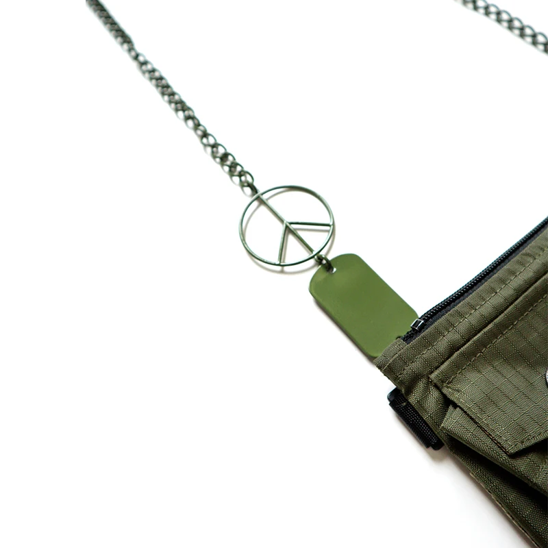 21SS KAPITAL Hirata Hohiro Military Green Nylon Men's and Women's One Shoulder Messenger Bag European American Fashion