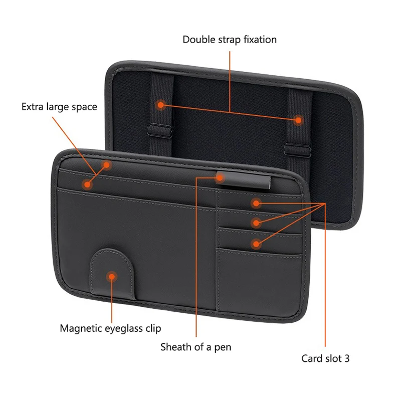 Автомобильный солнцезащитный козырек держатель для очков коробка