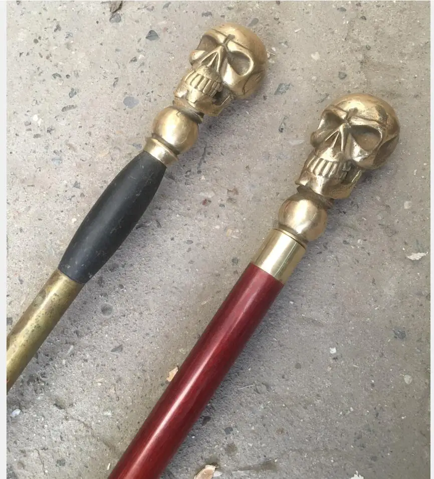 

92 см, латунь, чистая медь, латунь, хороший дедушка, трость на удачу, трость, трость, черепа из красного сандалового дерева, лучшая коллекция, украшение