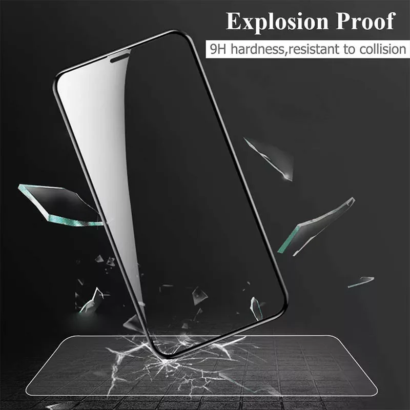 Full Cover Tempered Glass For iPhone 11 12 13 Pro Xs Max Screen Protector For iPhone X XR 6 7 8 Plus Protective Glass Film