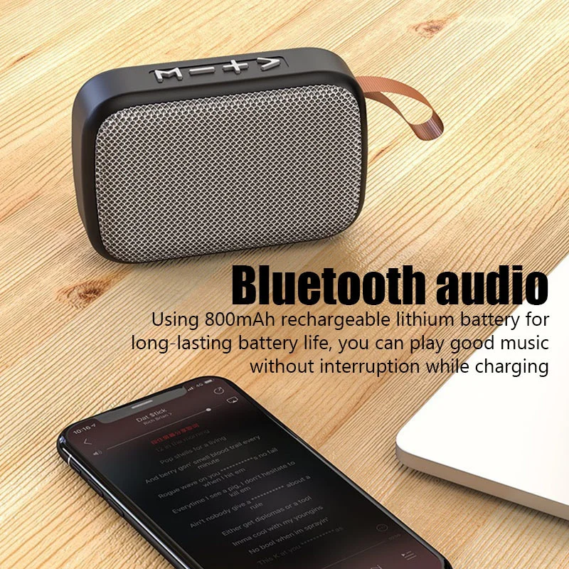 Mini Fabric Strip Wireless Speaker Portable Long Battery Lifesound 5.0 Bluetooth Audio HiFi Quality Sound For All Smartphone Hot enlarge