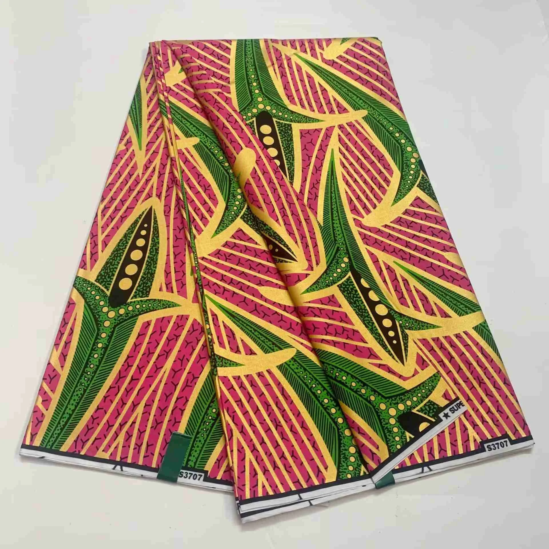 

African Golden Wax Fabric Cotton Stuff Rapper Batik Ankara Original Prints Wax High Quality Grand Wax Material Pagne Maintenant