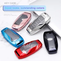 plating tpu pc car key cover shell for byd tang dm 2018 yuan ev qin pro song max remote key case holder auto accessories