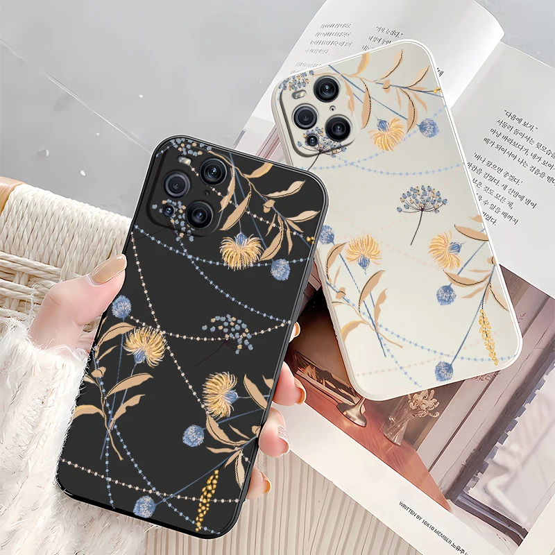 Яркий чехол с яркими цветами для OPPO F7 F9 F11 F21 F15 F17 F19 F19S Pro силиконовый