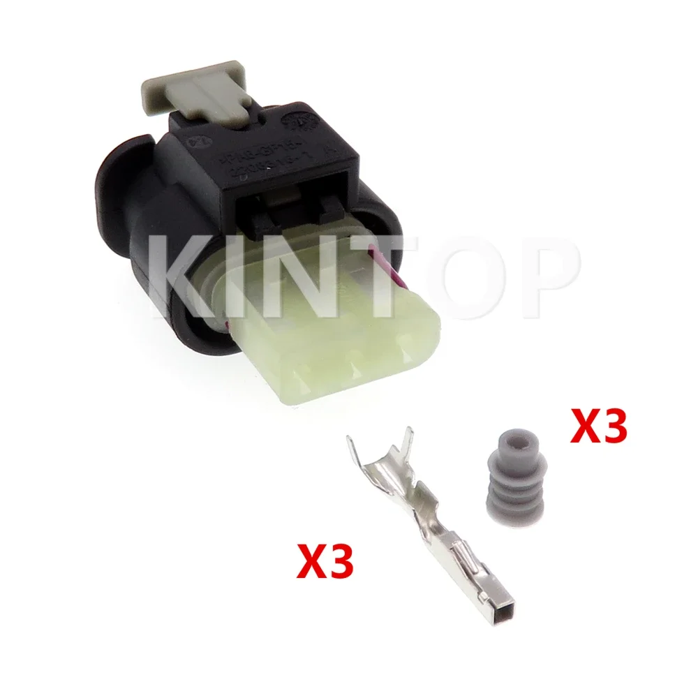 

1 комплект, 3 контакта 2208316 -1 Автомобильный водонепроницаемый разъем переменного тока в сборе для VW 2- 1718644 -1 Гнездо электрической проводки автоматического датчика Audi