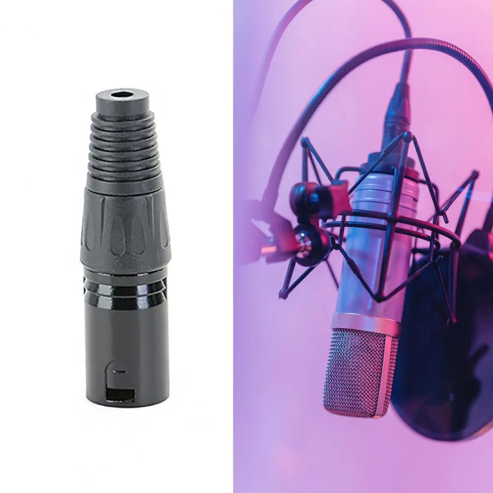

High Performance Lightweight 3Pin XLR Plug Male Balanced Microphone Adapter for Microphone