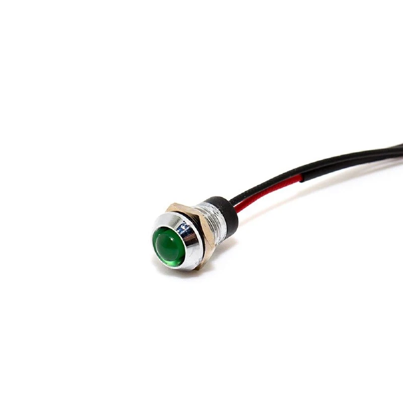 

Metal Indicator Light Panel Dash Dashboard Holder LED Multi-Color 10mm