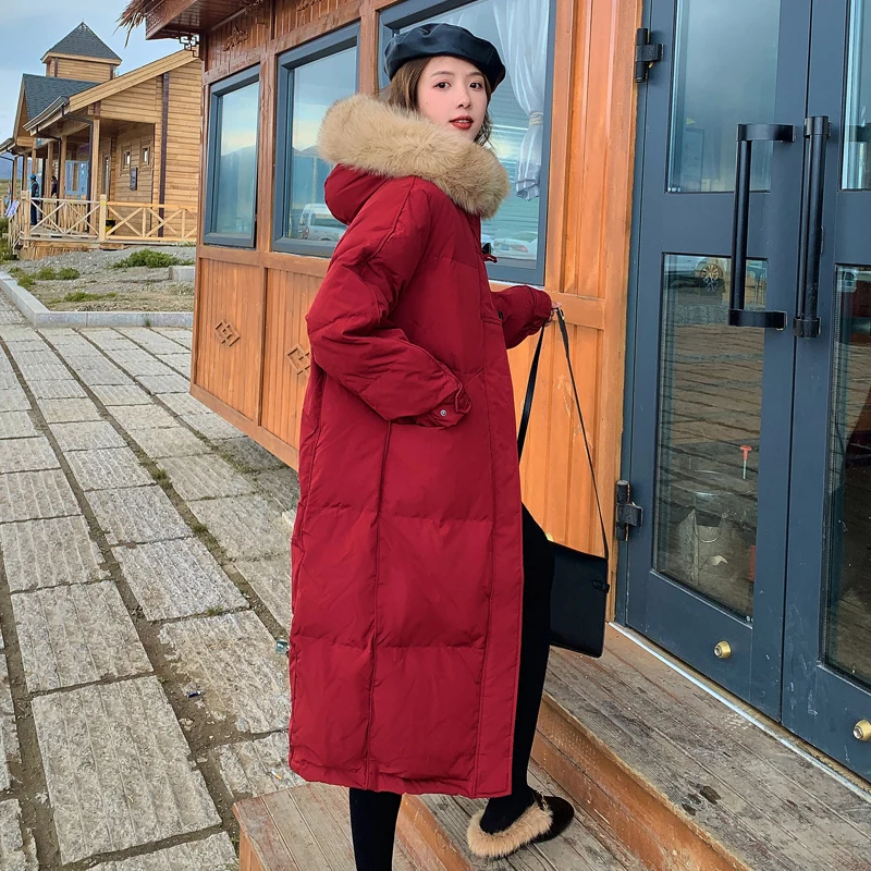 Women Casual Loose Korean Winter Jackets 2021 New Female Thickening Plus Velvet Warm Down Cotton Mid-length Jacket Parkas Coats enlarge
