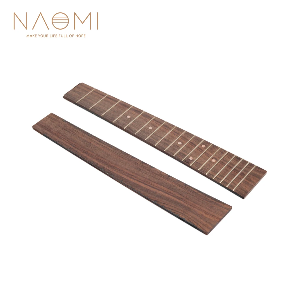

NAOMI Ukulele Fretboard 23 Inch Concert Ukulele Hawaii Guitar Wood Fretboard Fingerboard 18 Frets Guitar Parts Accessories DIY
