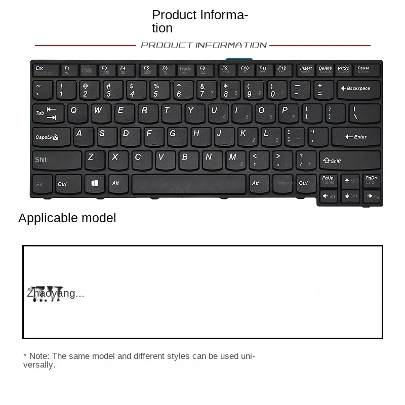 Замена подходит для клавиатуры ноутбука Lenovo K4350 K4350A K4450 K4450A K4450S