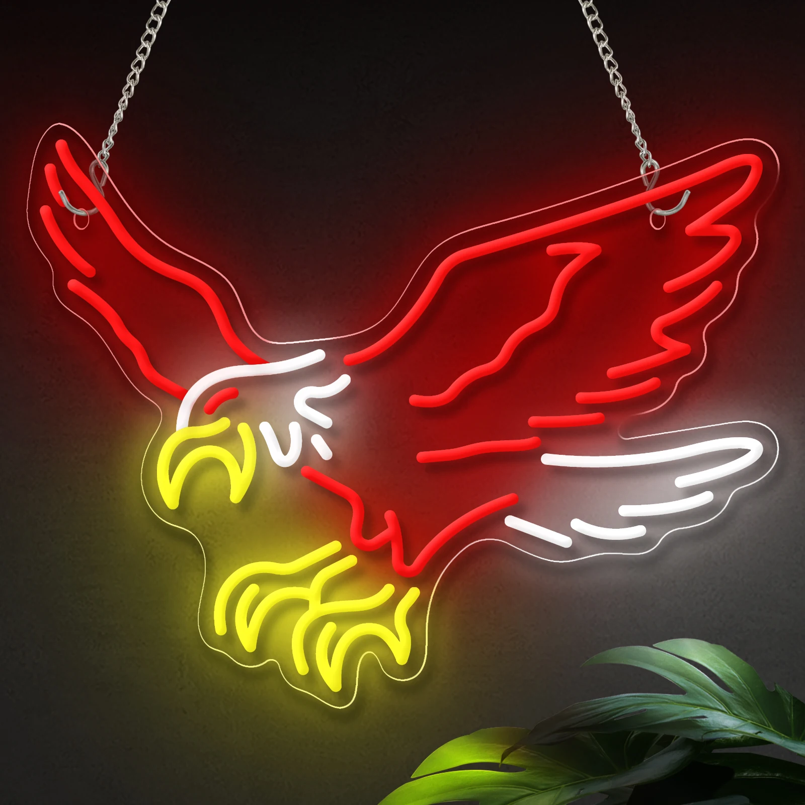 Светодиодная Неоновая Вывеска Eagle С Питанием От USB Регулируемая Яркость