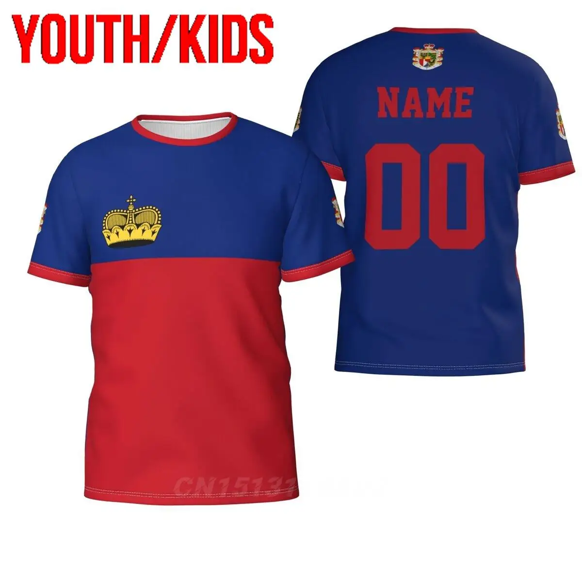 

Молодежные Детские футболки с индивидуальным номером имени и флагом лихтентина, 3D футболки, одежда, футболки для мальчиков и девочек, топы, подарок на день рождения, размер США