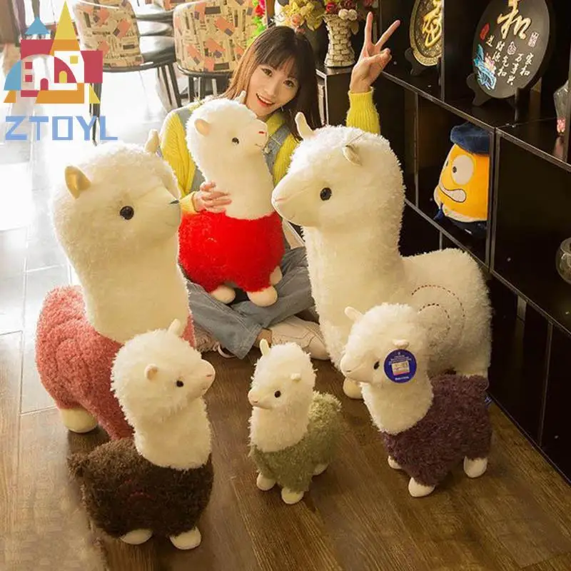 

Cute 28cm Cartoon Alpaca Plush Doll Toy Fabric Sheep Soft Stuffed Animal Plush Llama Yamma Birthday Gift For Baby Kid Children