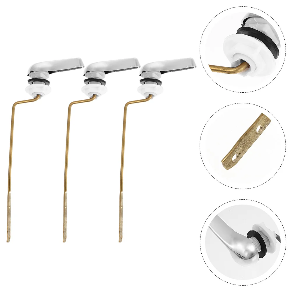

Component Toilet Flush Handle Replacement Bowl Handles Lever Flusher Kit Repair Parts Wrench