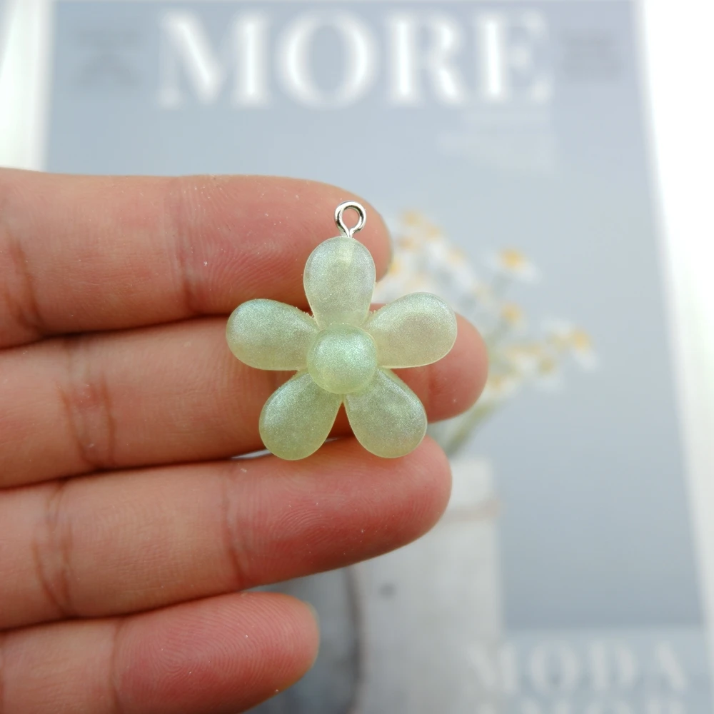 Оптовая продажа цветок полимерная серьга подвески для сережек браслетов