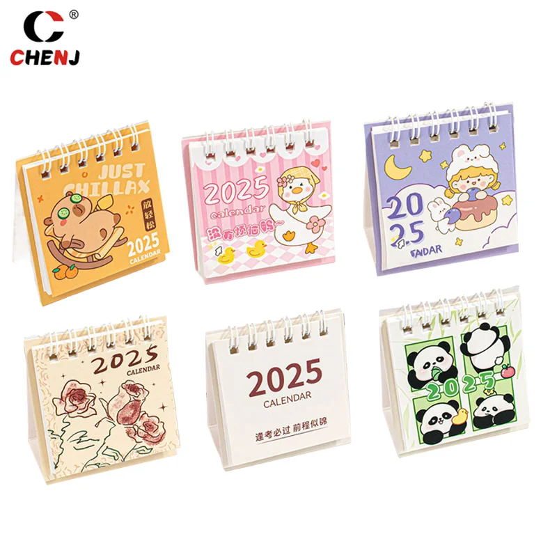 2025 Многофункциональный маленький настольный мини-календарь Catton карманный